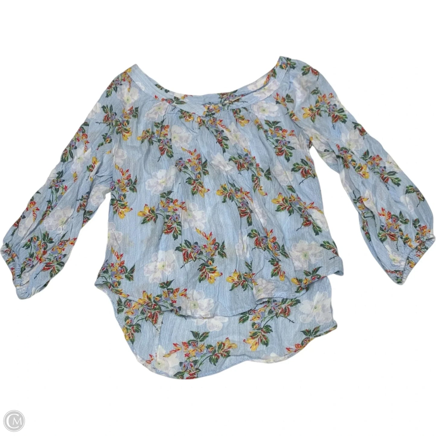 Top Long Sleeve By Maeve In Blue, Size: L