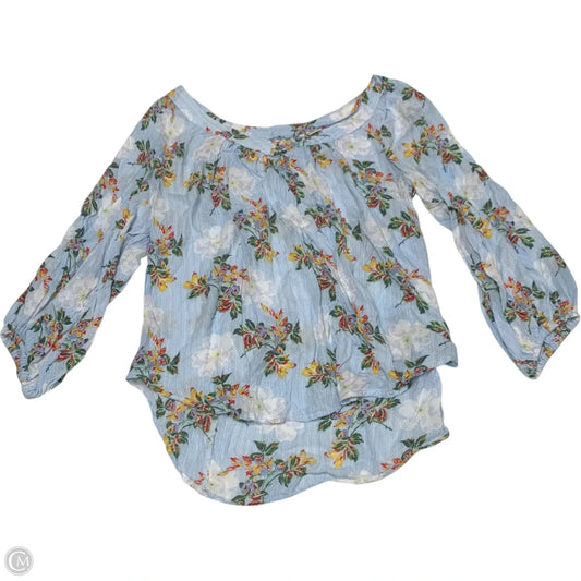 Top Long Sleeve By Maeve In Blue, Size: L