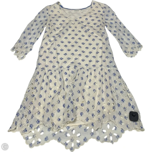 Dress Casual Short By Meadow Rue In Blue & Cream, Size: Xs