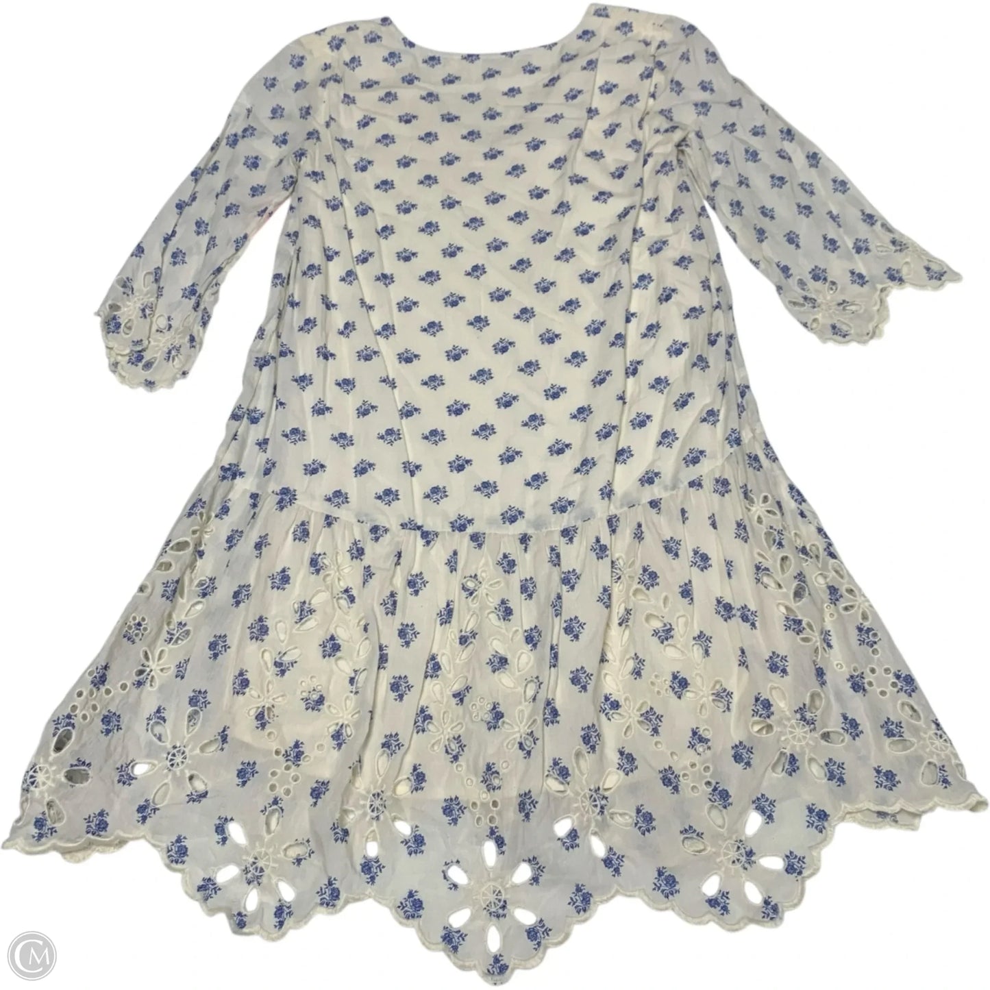 Dress Casual Short By Meadow Rue In Blue & Cream, Size: Xs
