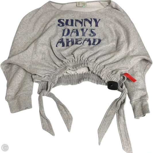 Sweatshirt Crewneck By Saturday/sunday In Grey, Size: M