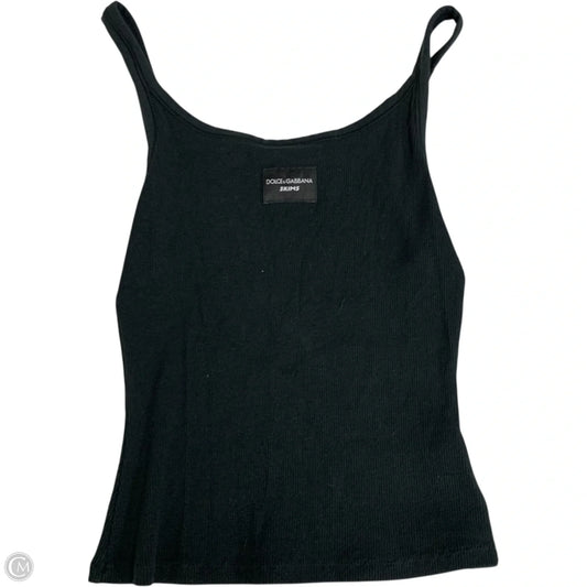 Top Sleeveless Luxury Designer By Dolce And Gabbana In Black, Size: S