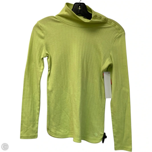 Athletic Top Long Sleeve Collar By Talbots In Green, Size: Xsp