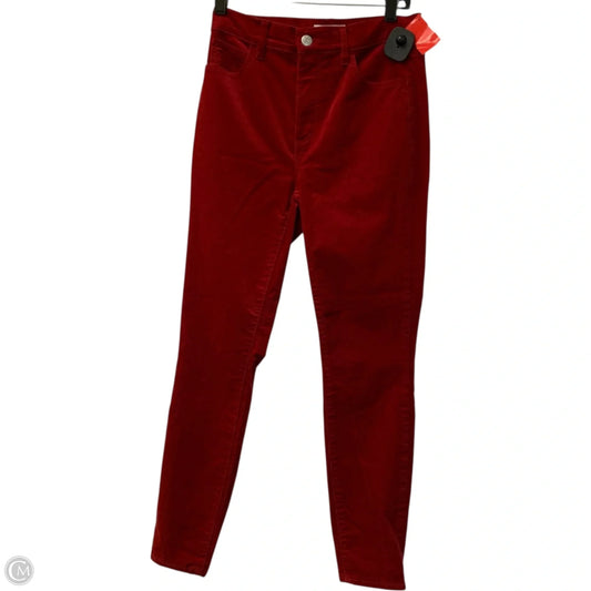 Pants Corduroy By Loft In Red, Size: 0