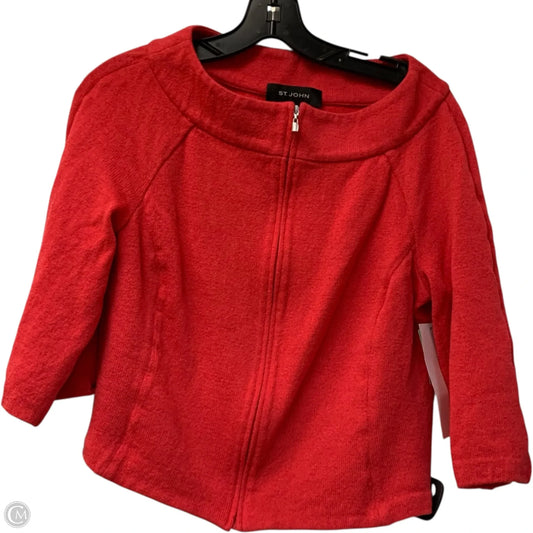 Jacket Designer By St. John In Pink, Size: M