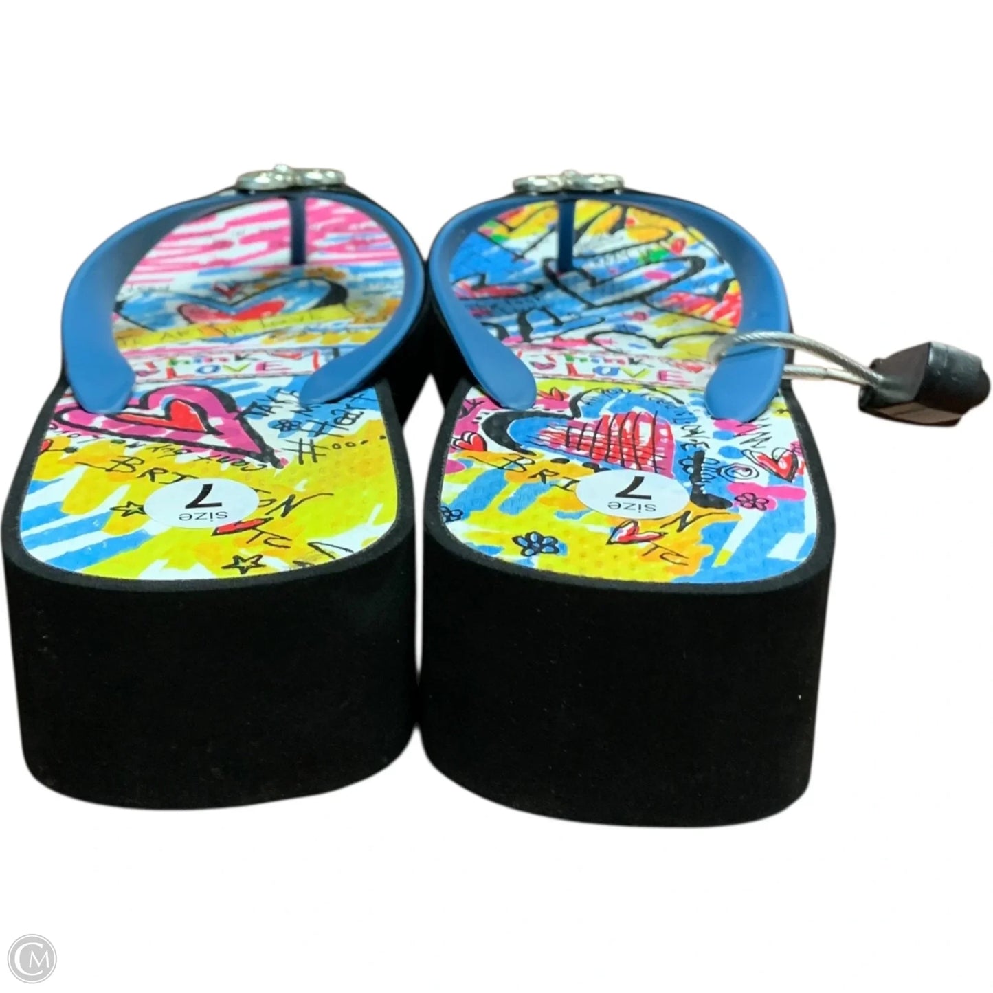 Sandals Designer By Brighton In Multi-colored, Size: 7