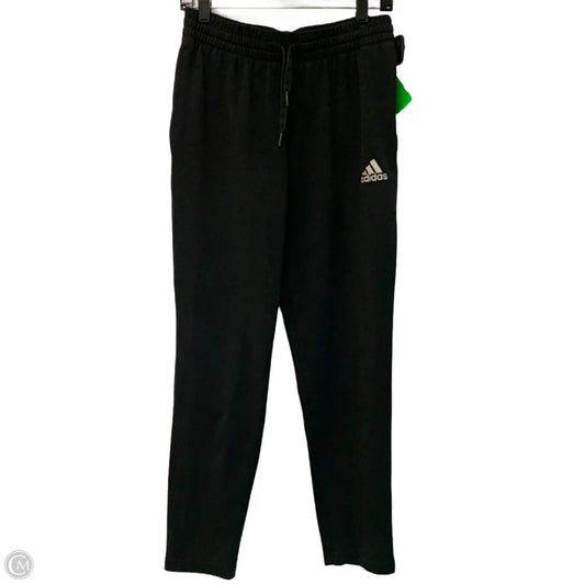 Athletic Pants By Adidas In Black & White, Size: M