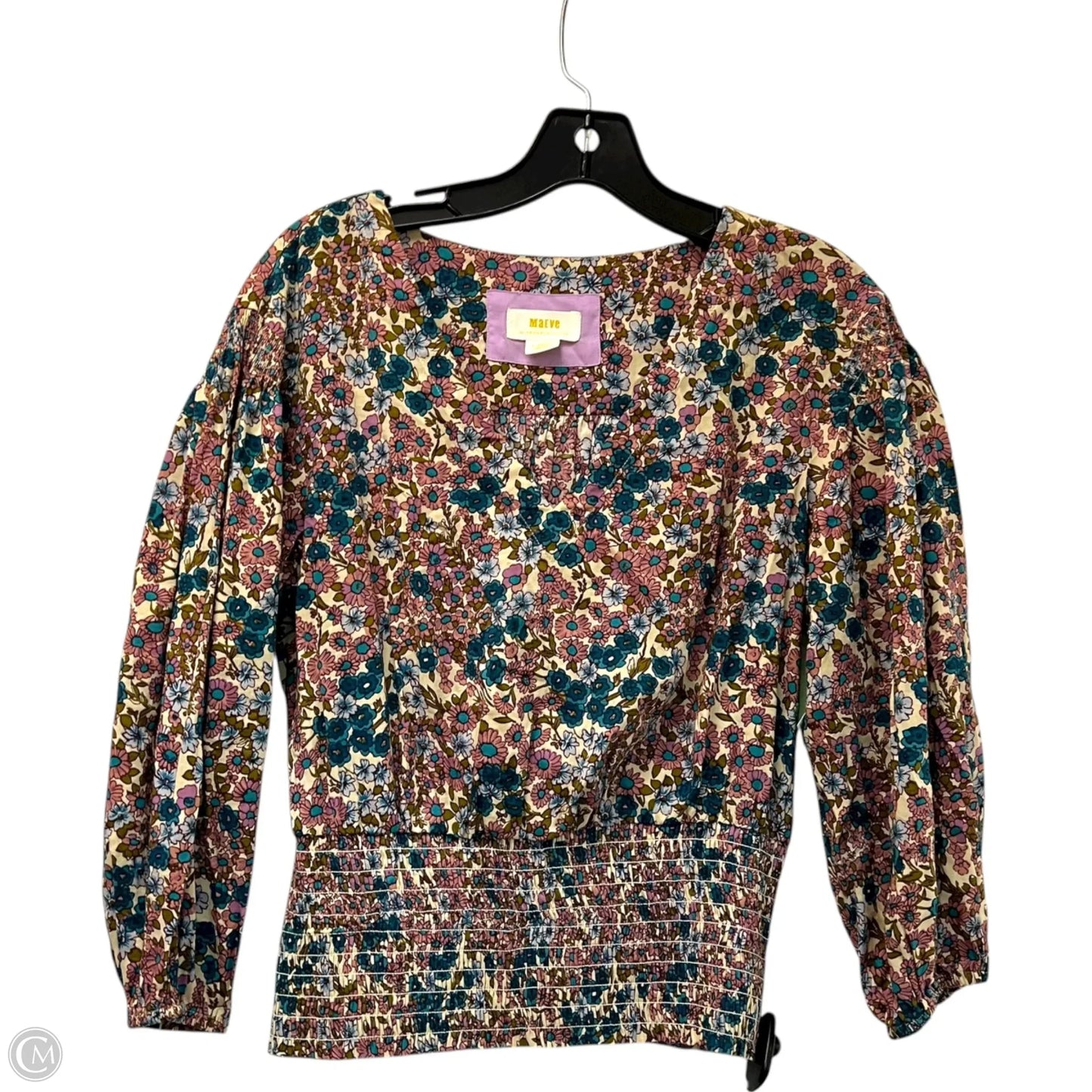 Top Long Sleeve By Maeve In Floral Print, Size: Xs