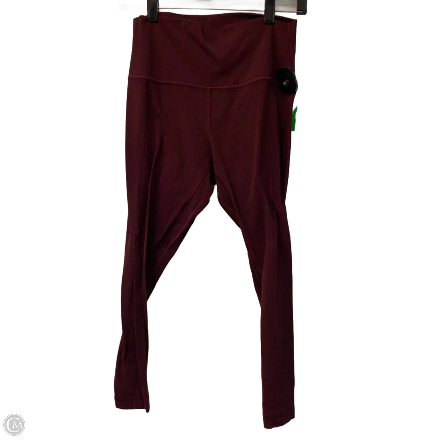 Athletic Leggings Capris By Lululemon In Maroon, Size: M