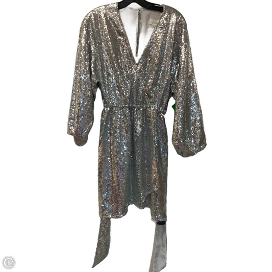 Dress Party Short By Anthropologie In Silver, Size: S