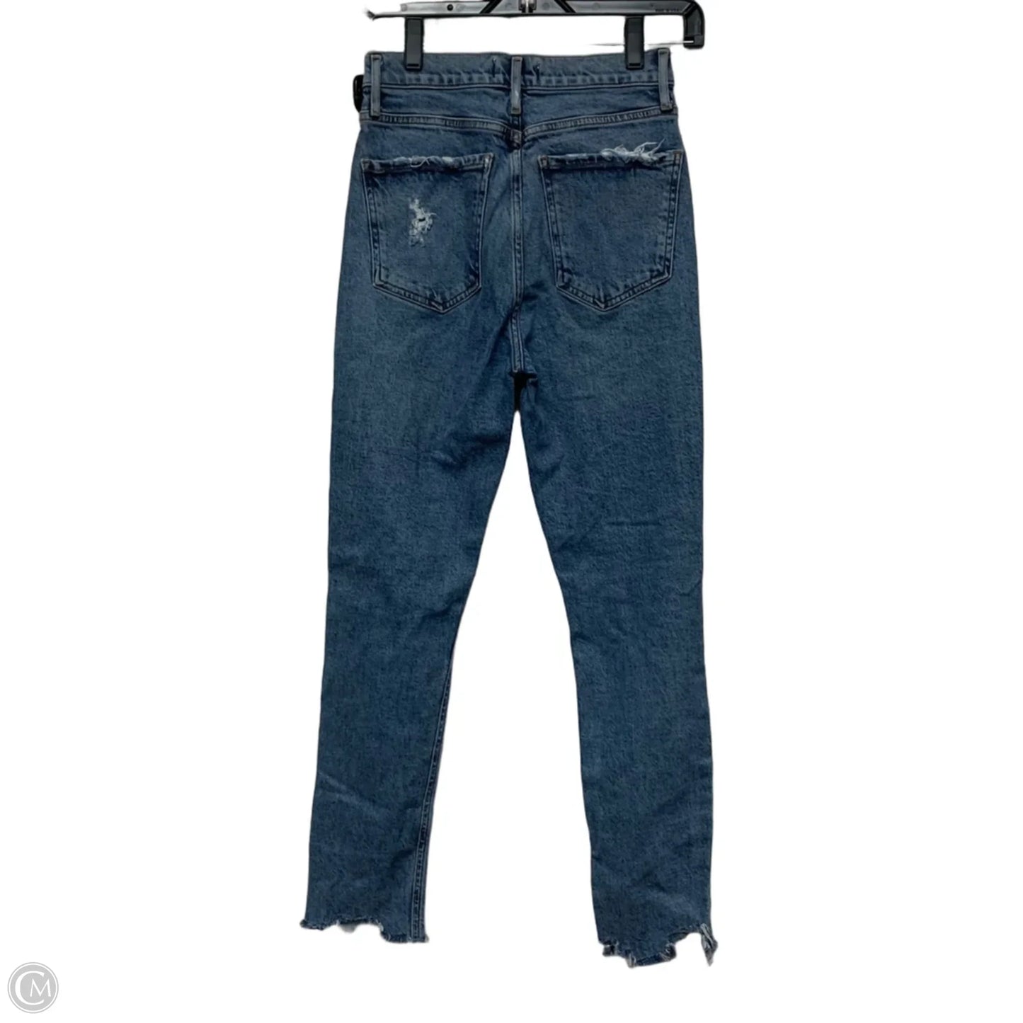 Jeans Straight By Agolde In Blue Denim, Size: 0