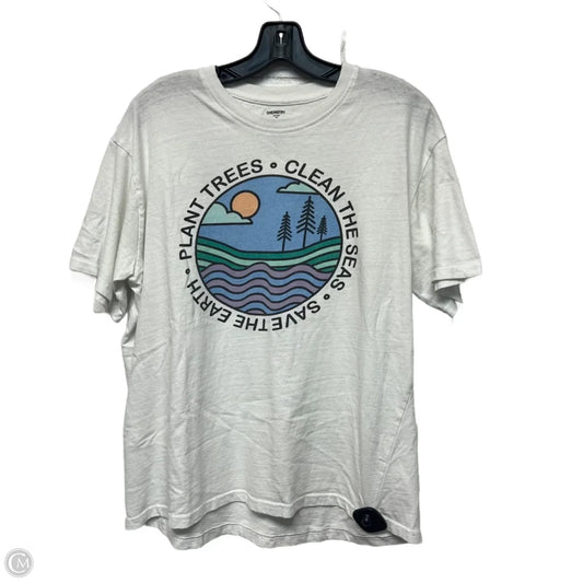 Top Short Sleeve By Chemistry In White, Size: Xl