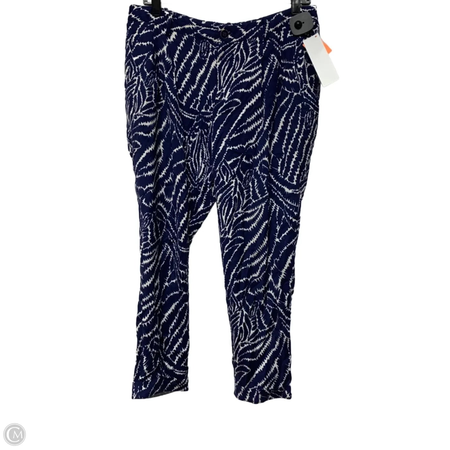 Pants Designer By Lilly Pulitzer In Blue & White, Size: 6