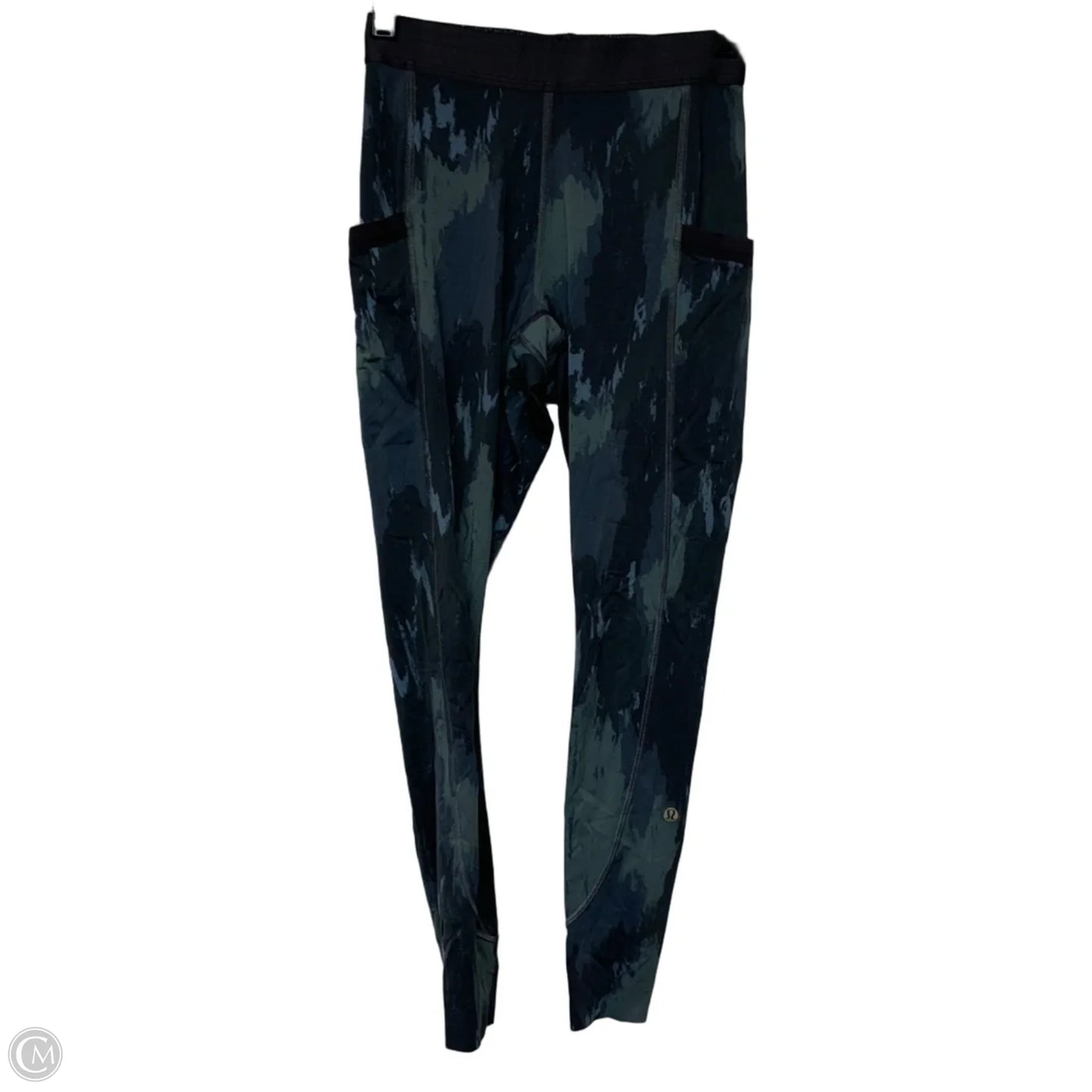 Athletic Leggings By Lululemon In Blue & Green, Size: S