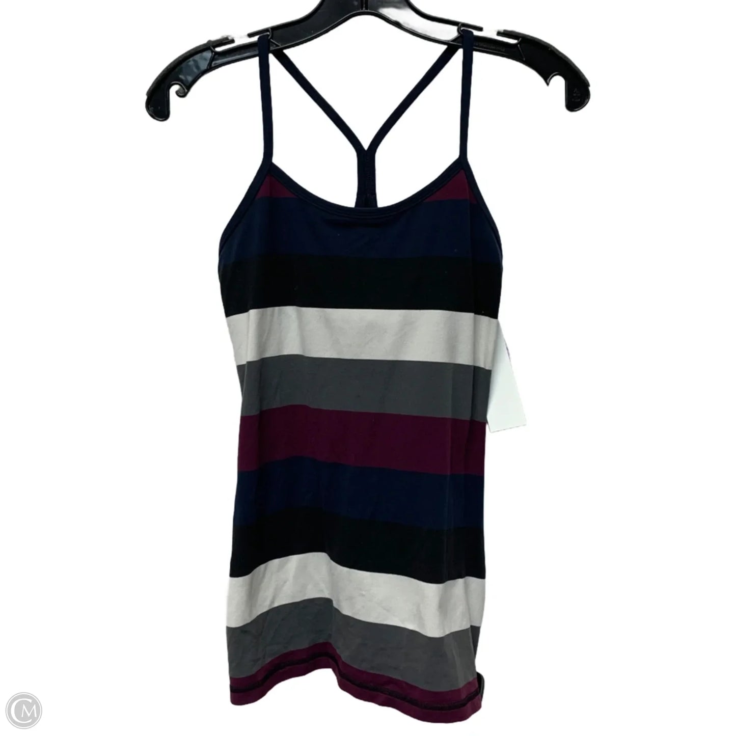 Athletic Tank Top By Lululemon In Striped Pattern, Size: S