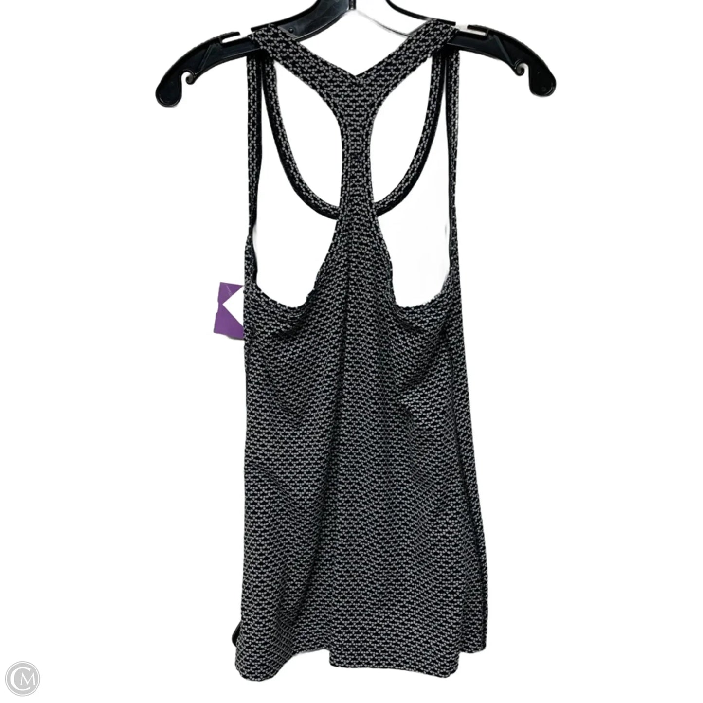 Athletic Tank Top By Lululemon In Black & White, Size: M