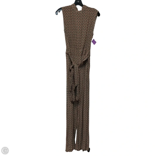 Jumpsuit By Vestique In Green & Tan, Size: S