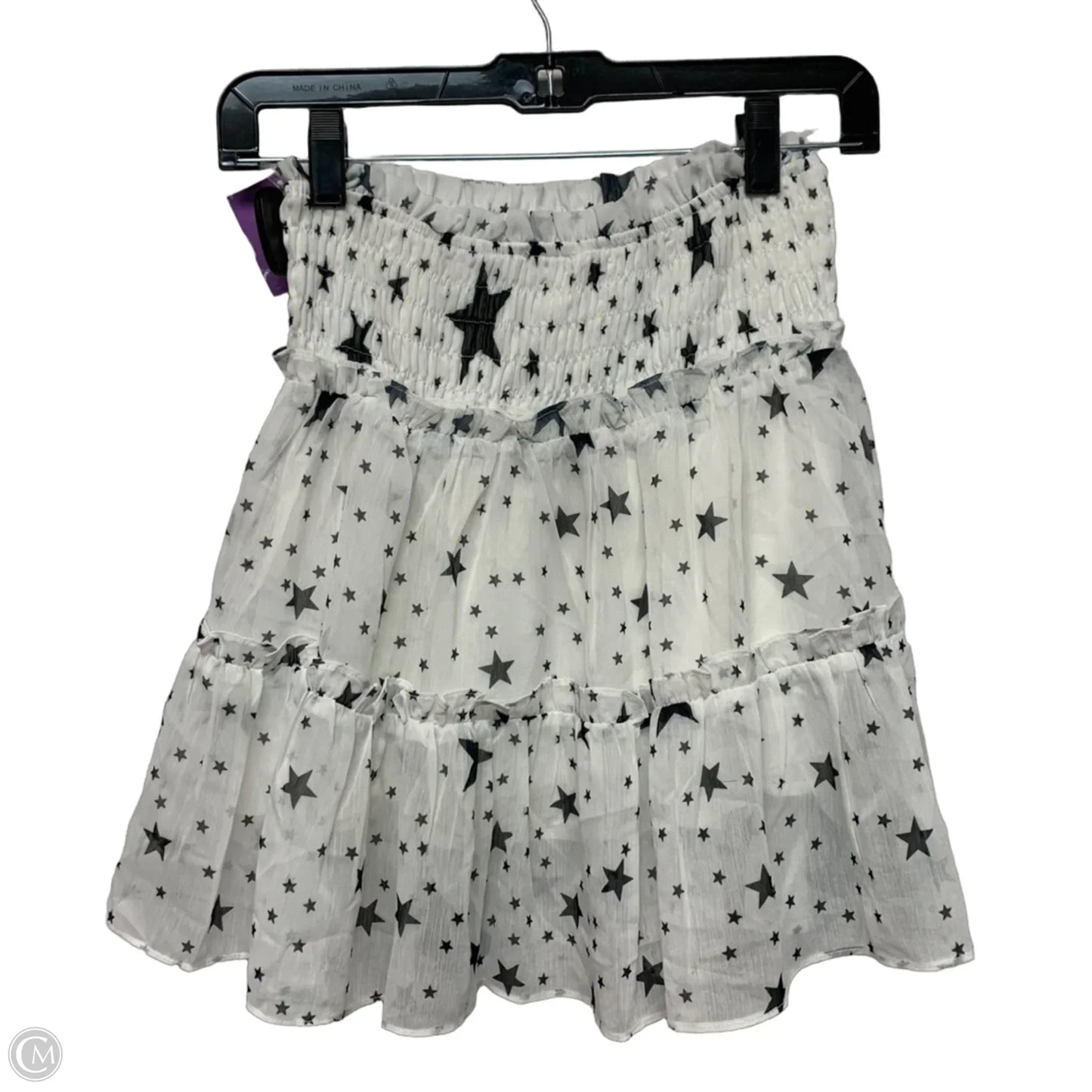 Skirt Mini & Short By Storia In Black & White, Size: S