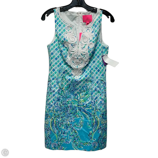 Dress Designer By Lilly Pulitzer In Blue & White, Size: Xs