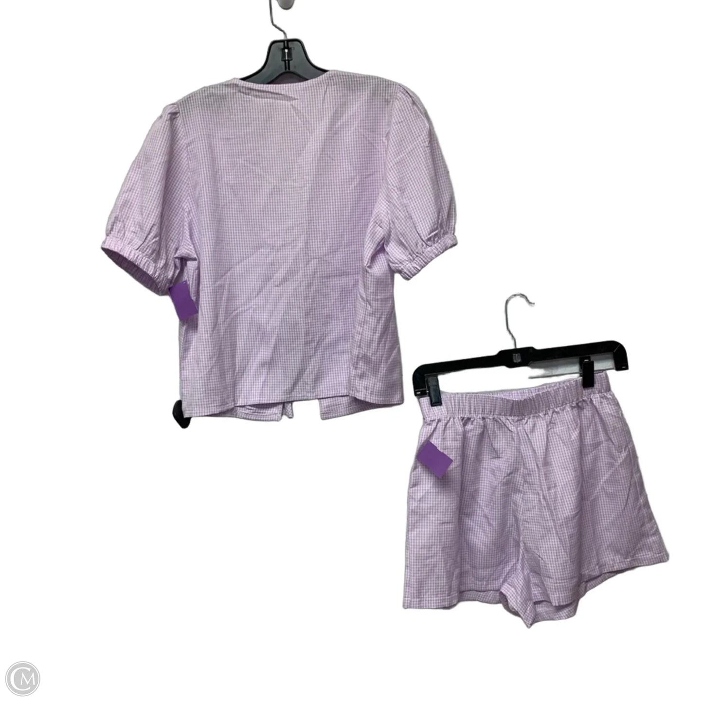 Shorts Set In Purple, Size: S