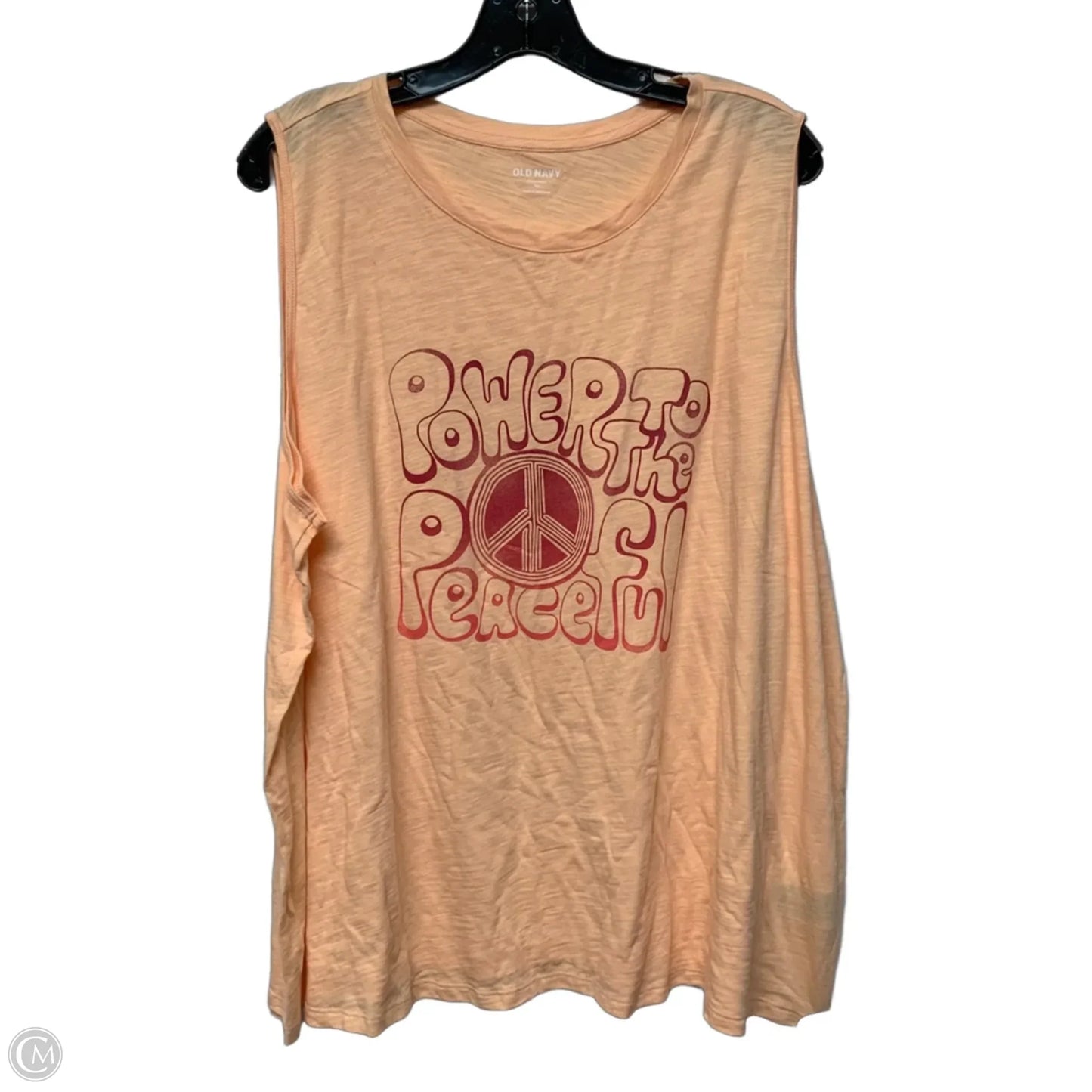 Top Sleeveless By Old Navy In Orange, Size: 3x