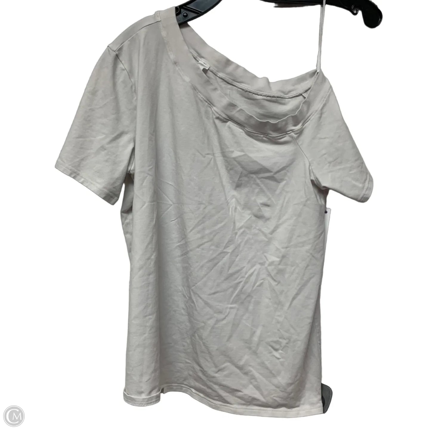Athletic Top Short Sleeve By Lululemon In White, Size: M