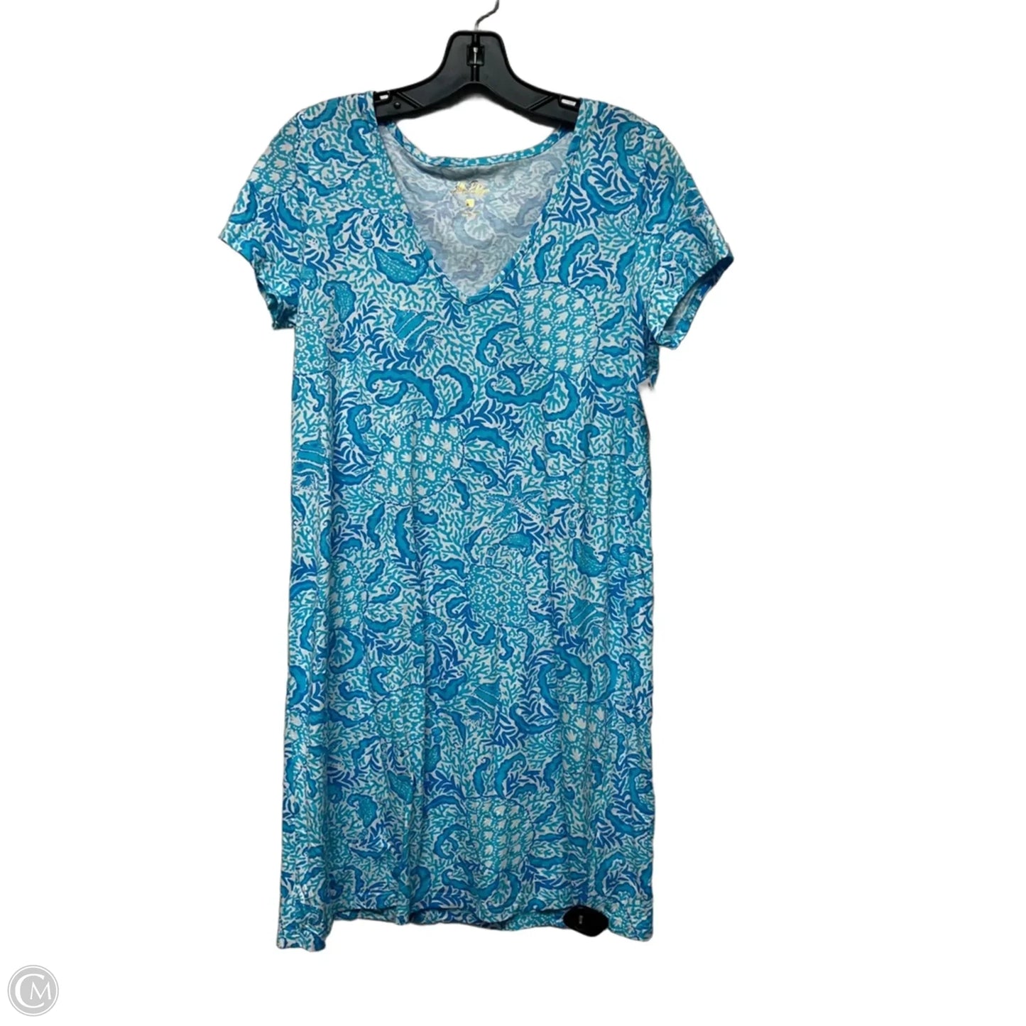 Dress Designer By Lilly Pulitzer In Blue & White, Size: S