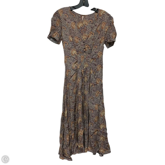 Dress Casual Maxi By Free People In Orange & Purple, Size: Xs
