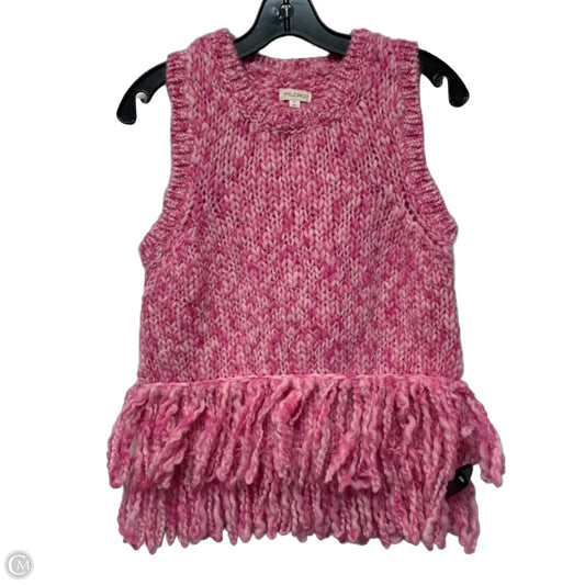Vest Sweater By Pilcro In Pink, Size: S