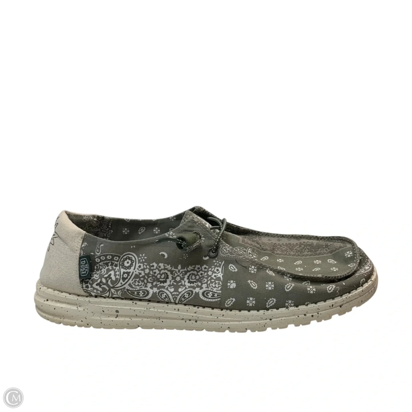 Shoes Sneakers By Hey Dude In Green, Size: 12