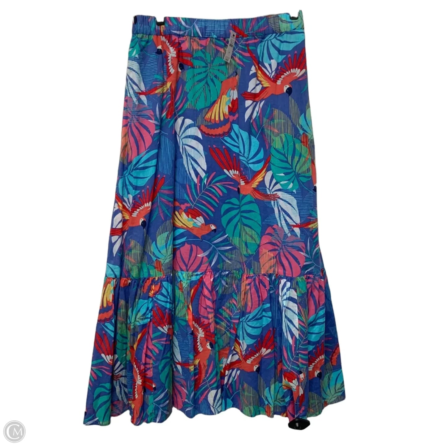 Skirt Maxi By Talbots In Tropical Print, Size: M