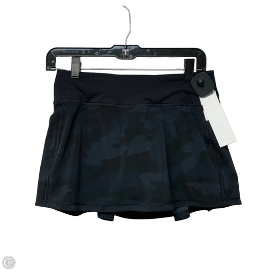 Athletic Skort By Lululemon In Black, Size: S