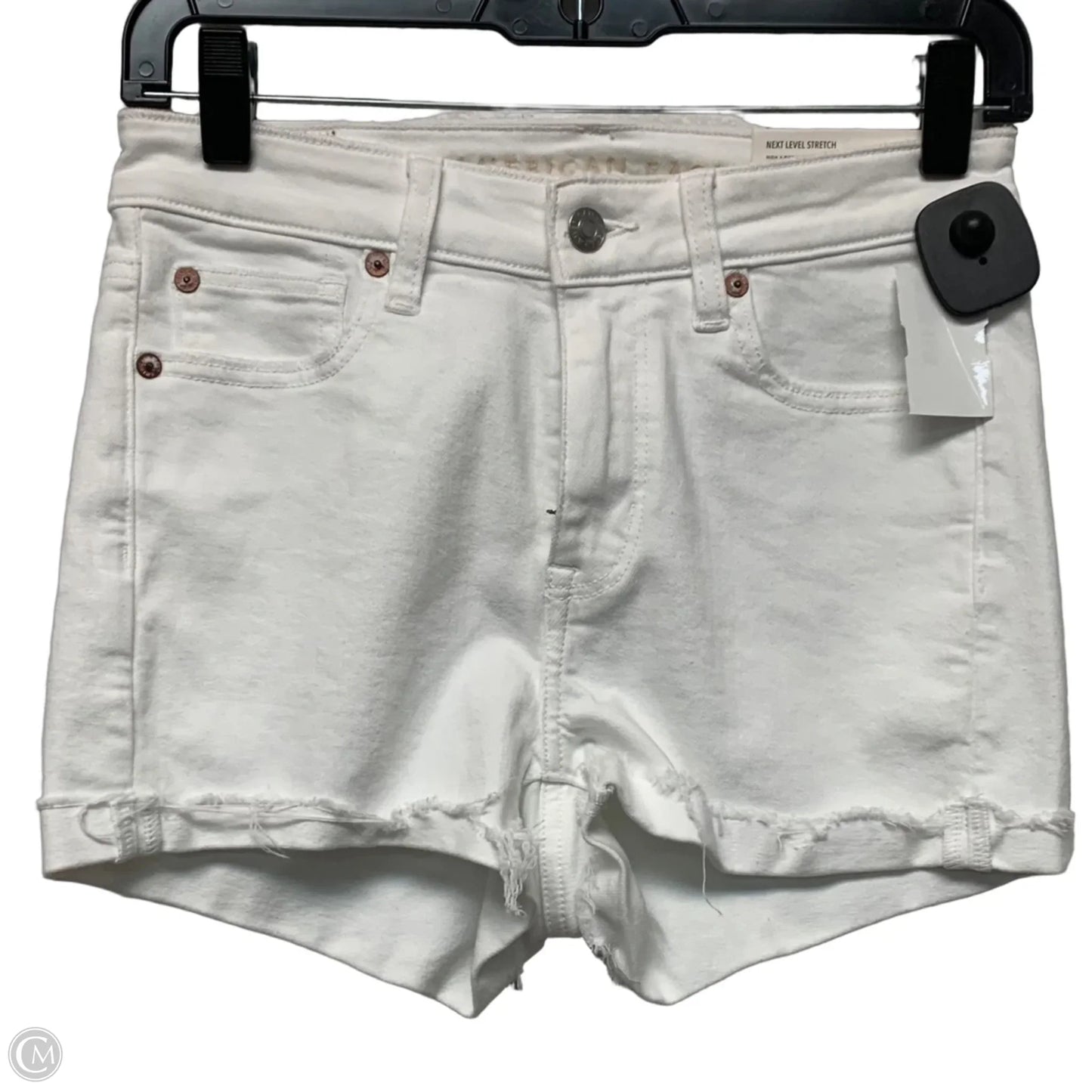 Shorts By American Eagle In White Denim, Size: 2