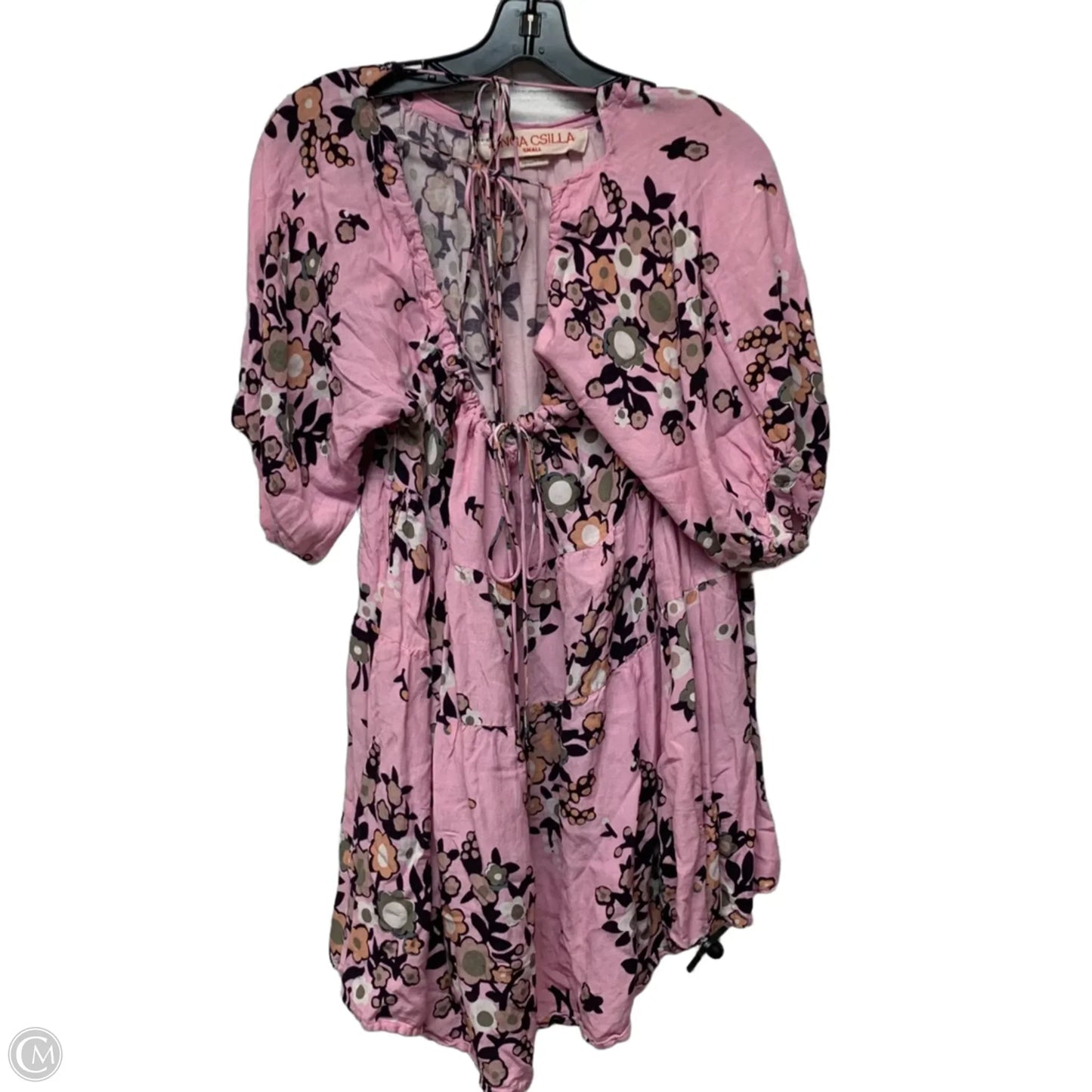 Top Short Sleeve By Kinga Csilla In Pink, Size: S