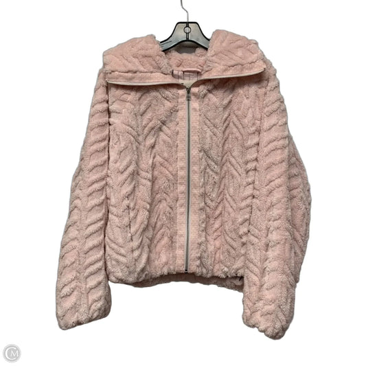 Jacket Faux Fur & Sherpa By Pilcro In Pink, Size: L
