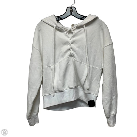Sweatshirt Hoodie By Free People In White, Size: Xs