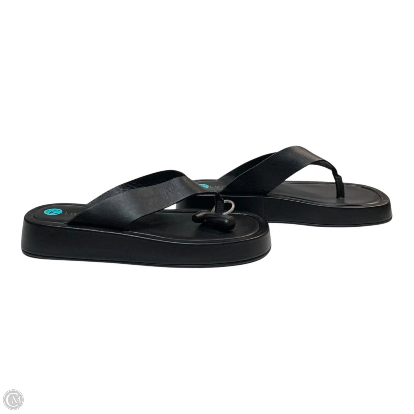 Sandals Heels Platform By Alohas In Black, Size: 7.5