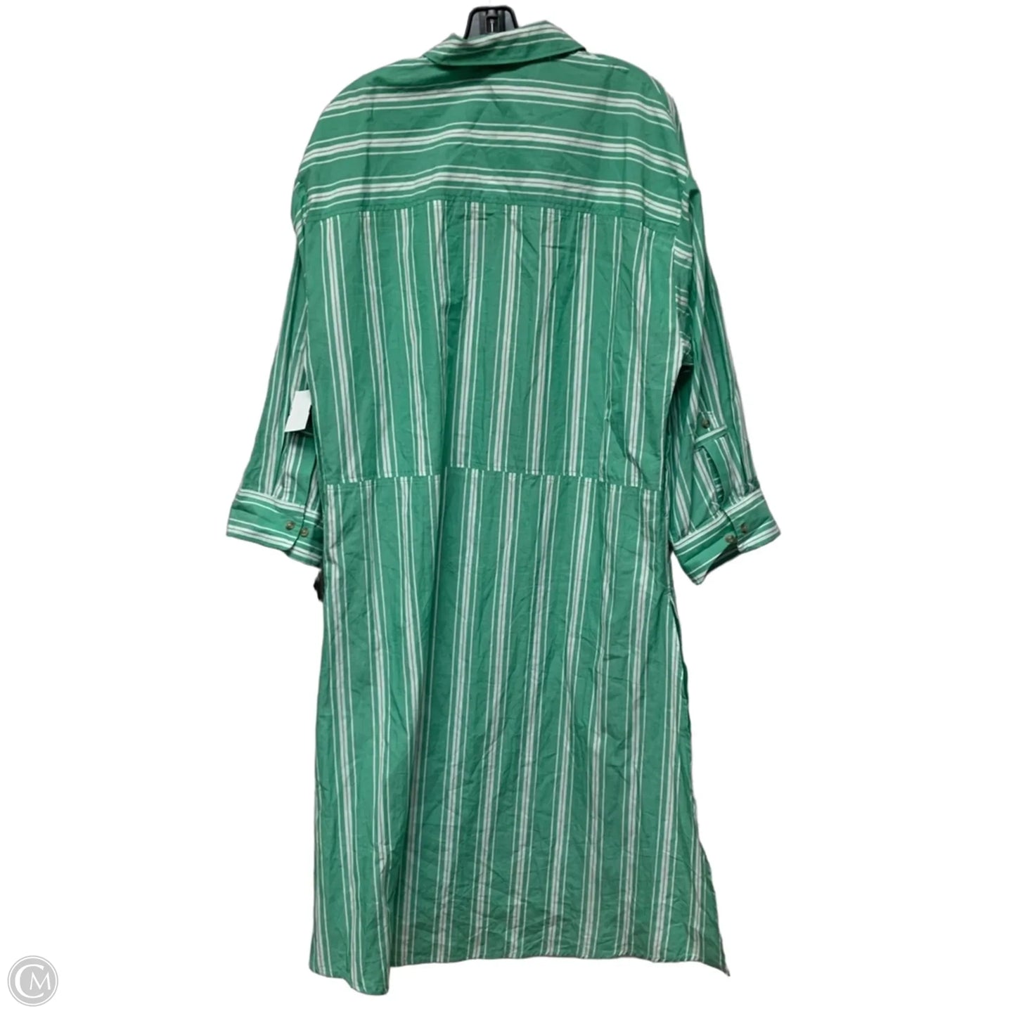 Dress Casual Maxi By Anthropologie In Green & White, Size: M