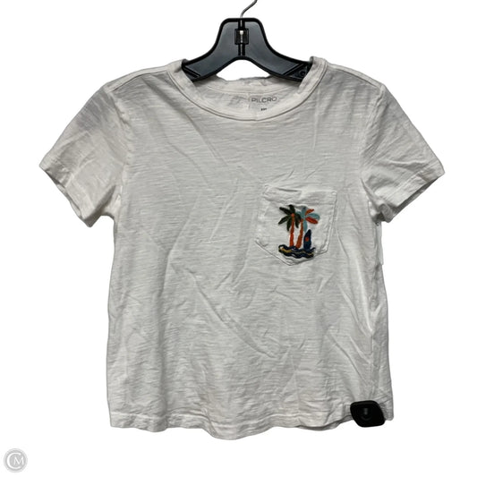 Top Short Sleeve By Pilcro In White, Size: Xxs