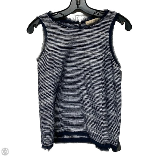 Top Sleeveless By Vanessavirginia In Blue & White, Size: Xs
