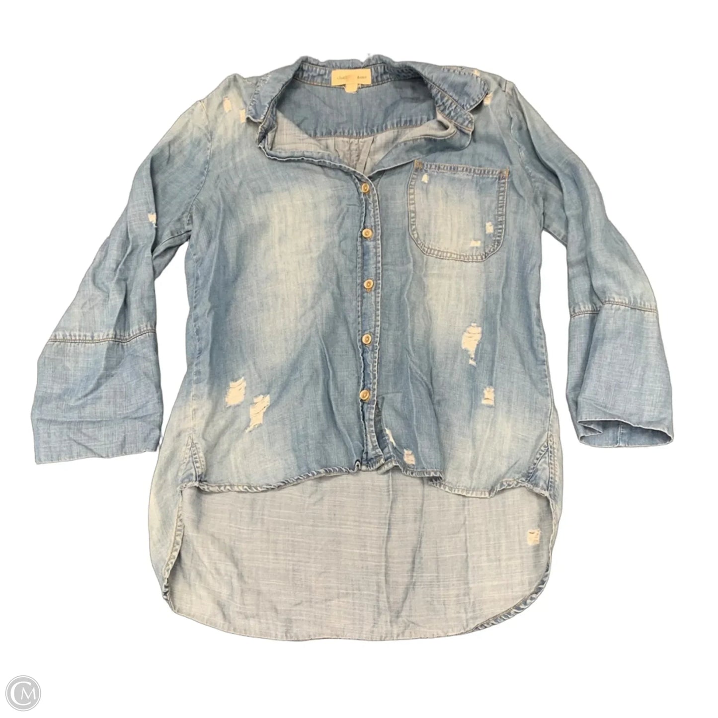 Top Long Sleeve By Cloth & Stone In Blue, Size: S