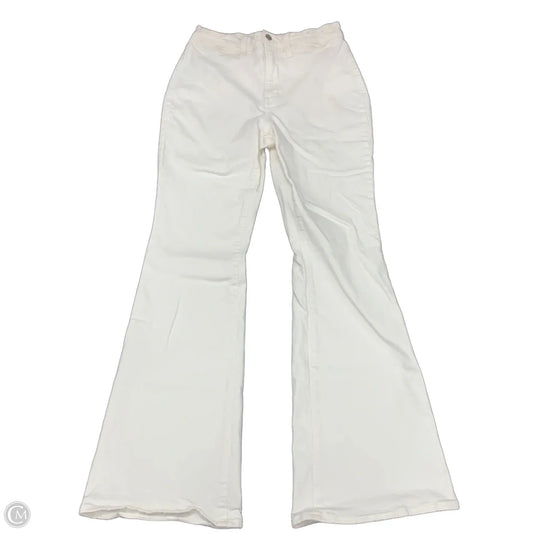 Jeans Flared By Madewell In White Denim, Size: 6