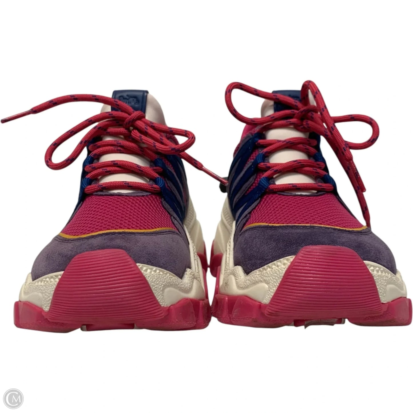 Shoes Designer By Coach In Pink & Purple, Size: 8