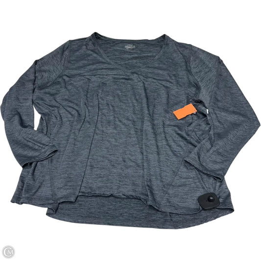 Athletic Top Long Sleeve Crewneck By Bcg In Grey, Size: 2x