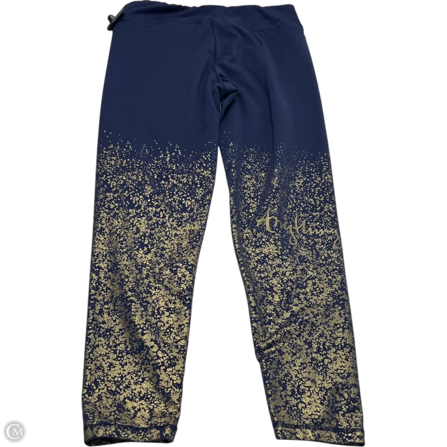 Pants Designer By Lilly Pulitzer In Blue & Gold, Size: L