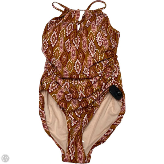 Swimsuit By Garnet Hill In Orange & Red, Size: Xs