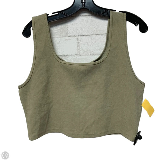 Top Sleeveless Basic By H&m In Green, Size: Xl