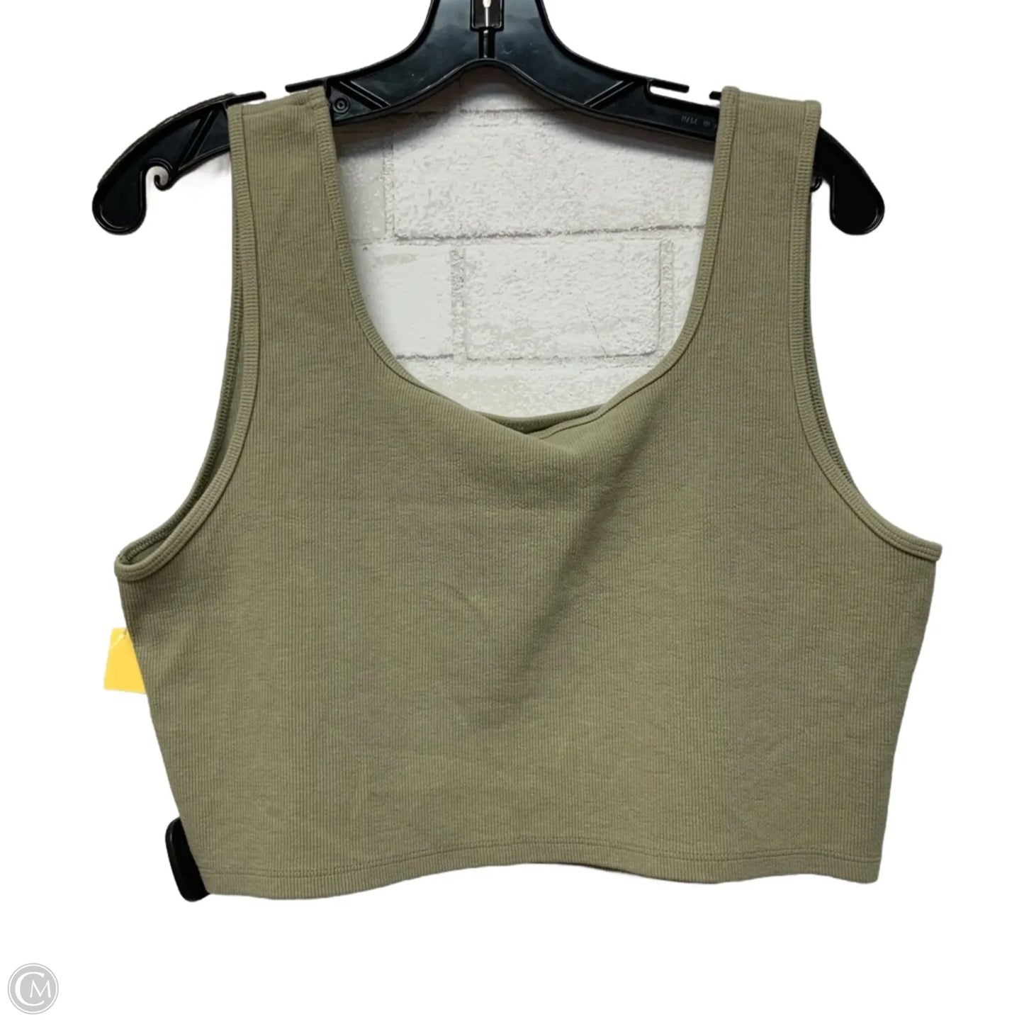 Top Sleeveless Basic By H&m In Green, Size: Xl