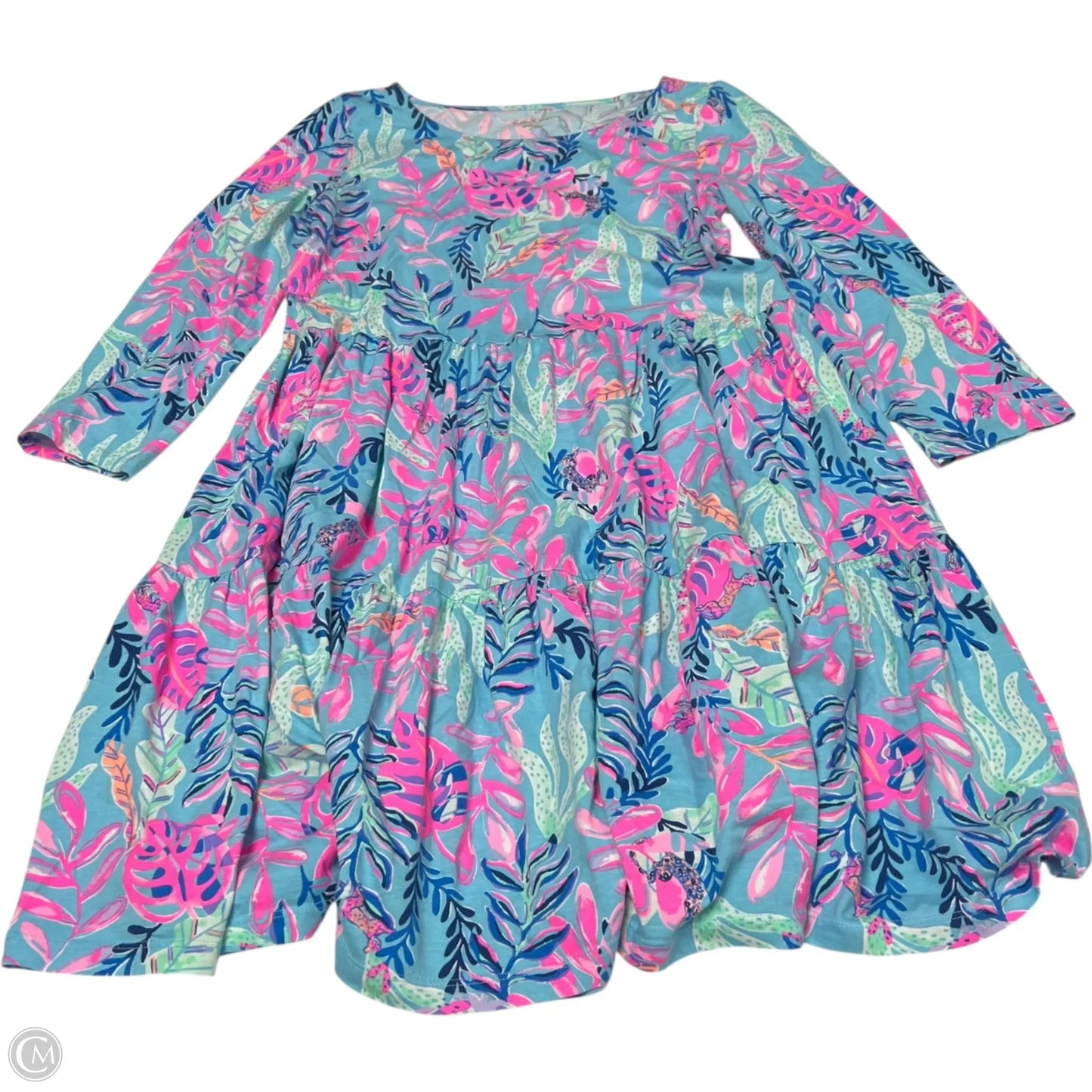 Dress Designer By Lilly Pulitzer In Blue & Pink, Size: M