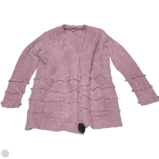 Sweater Cardigan By Barefoot Dreams In Purple, Size: M